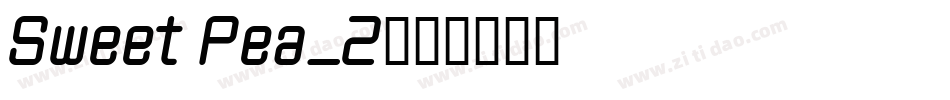 Sweet Pea_2字体转换